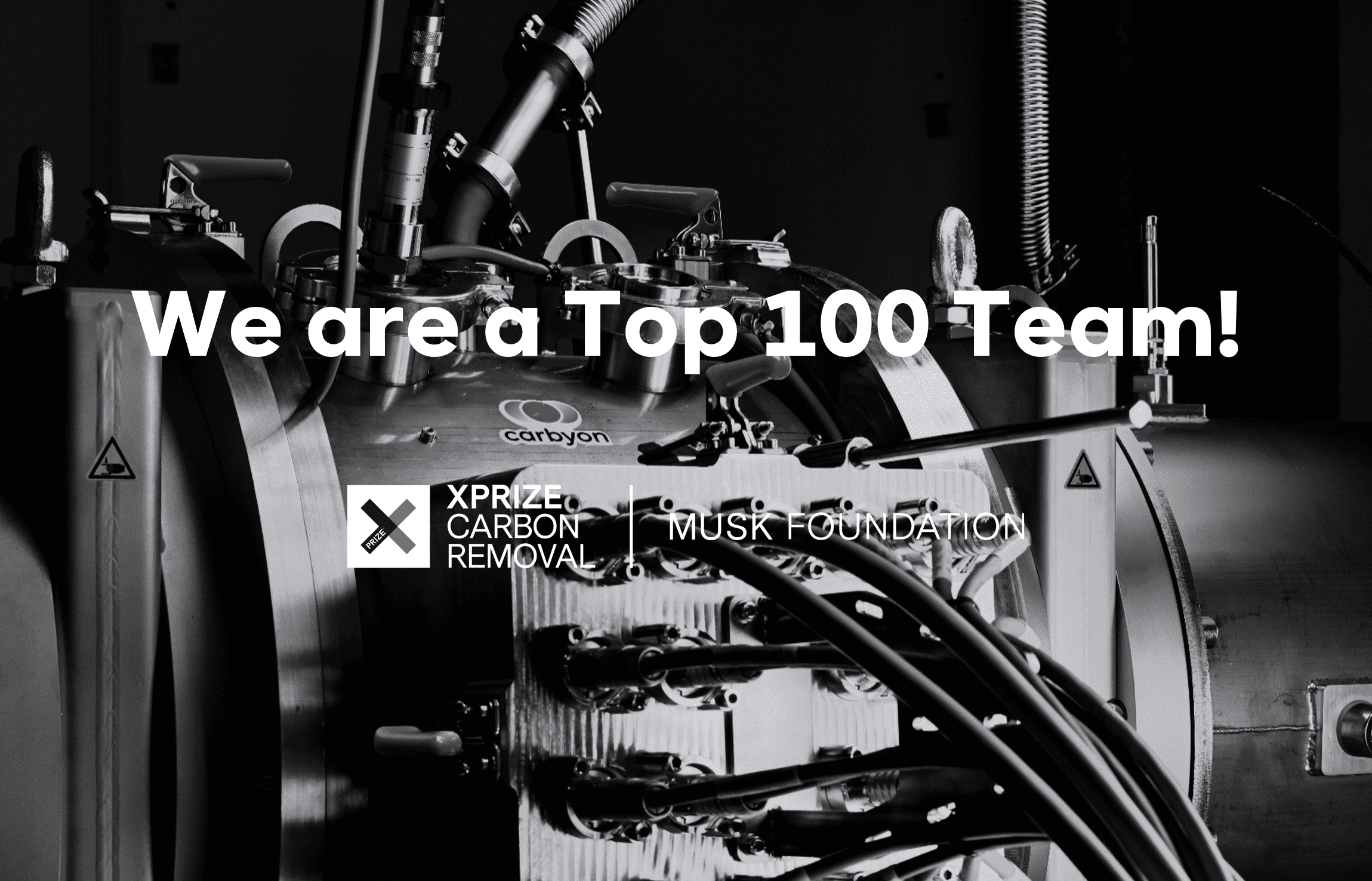 We made it to the XPRIZE Carbon Removal Top 100 teams!
